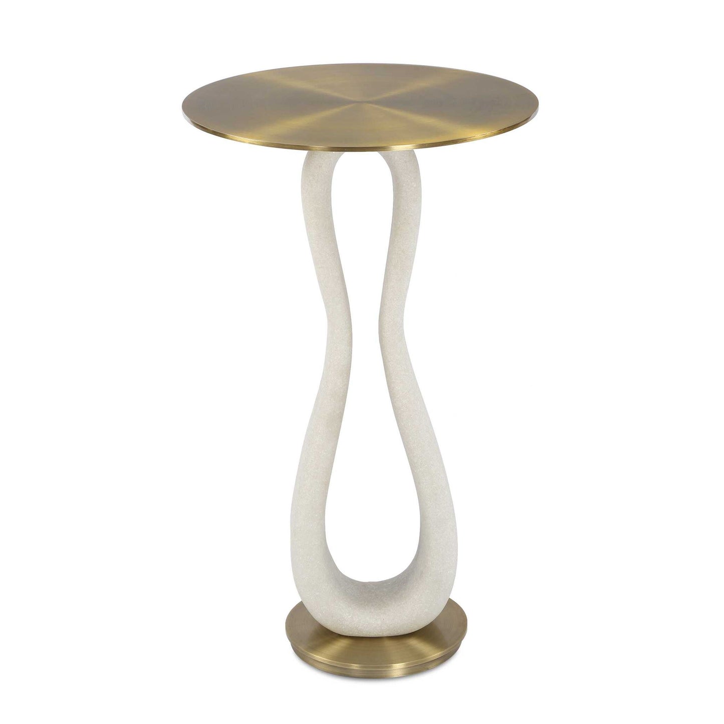 Sonia - Modern Accent Table - Brass