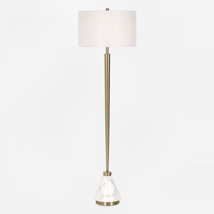 Curran - Tapered Metal Floor Lamp - White