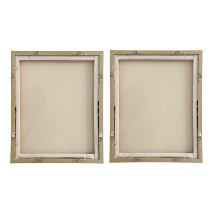 Just - Peaking Framed Abstract Prints (Set of 2) - Black / Gray / Green / Pink / Purple / White
