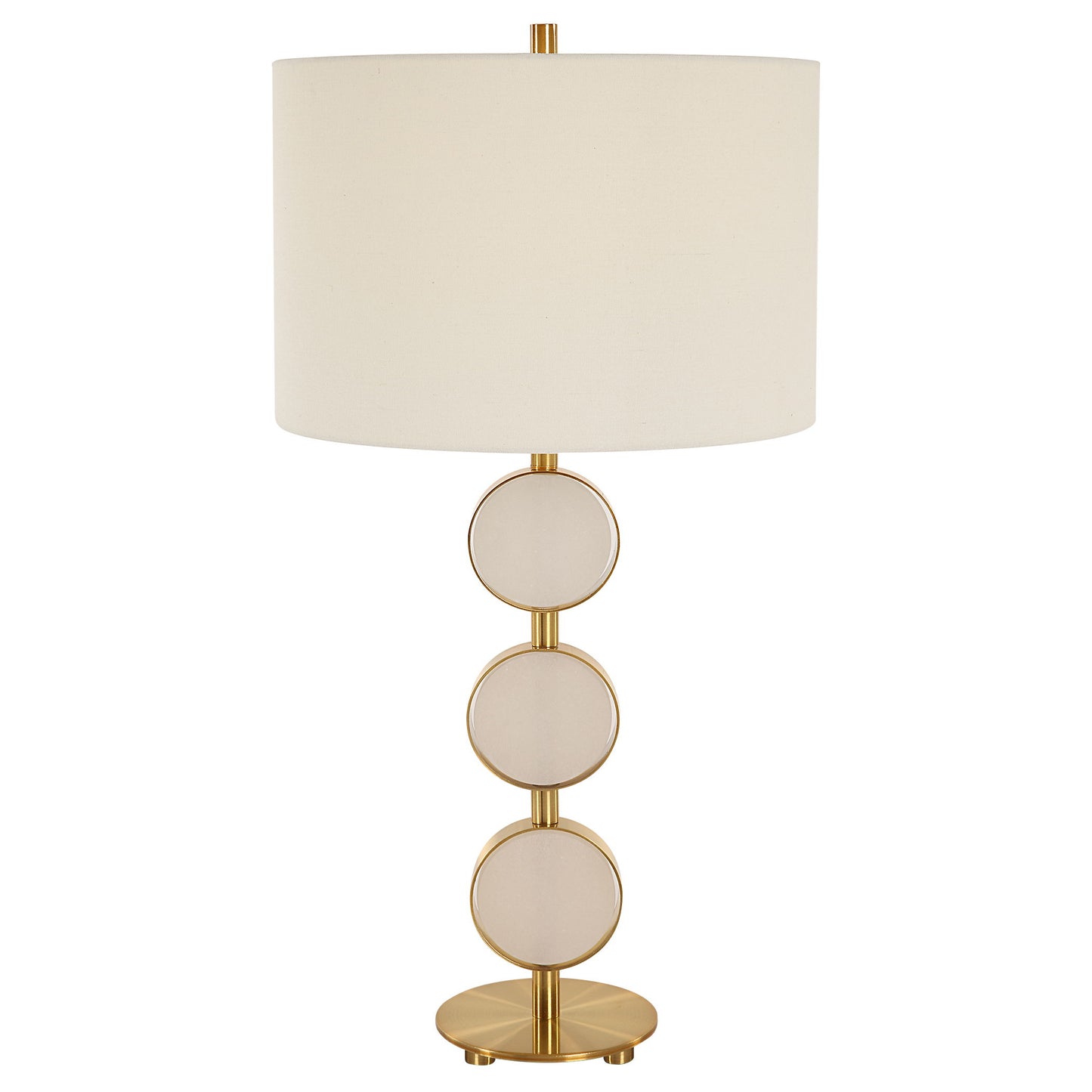 Three Rings - Contemporary Table Lamp - Beige