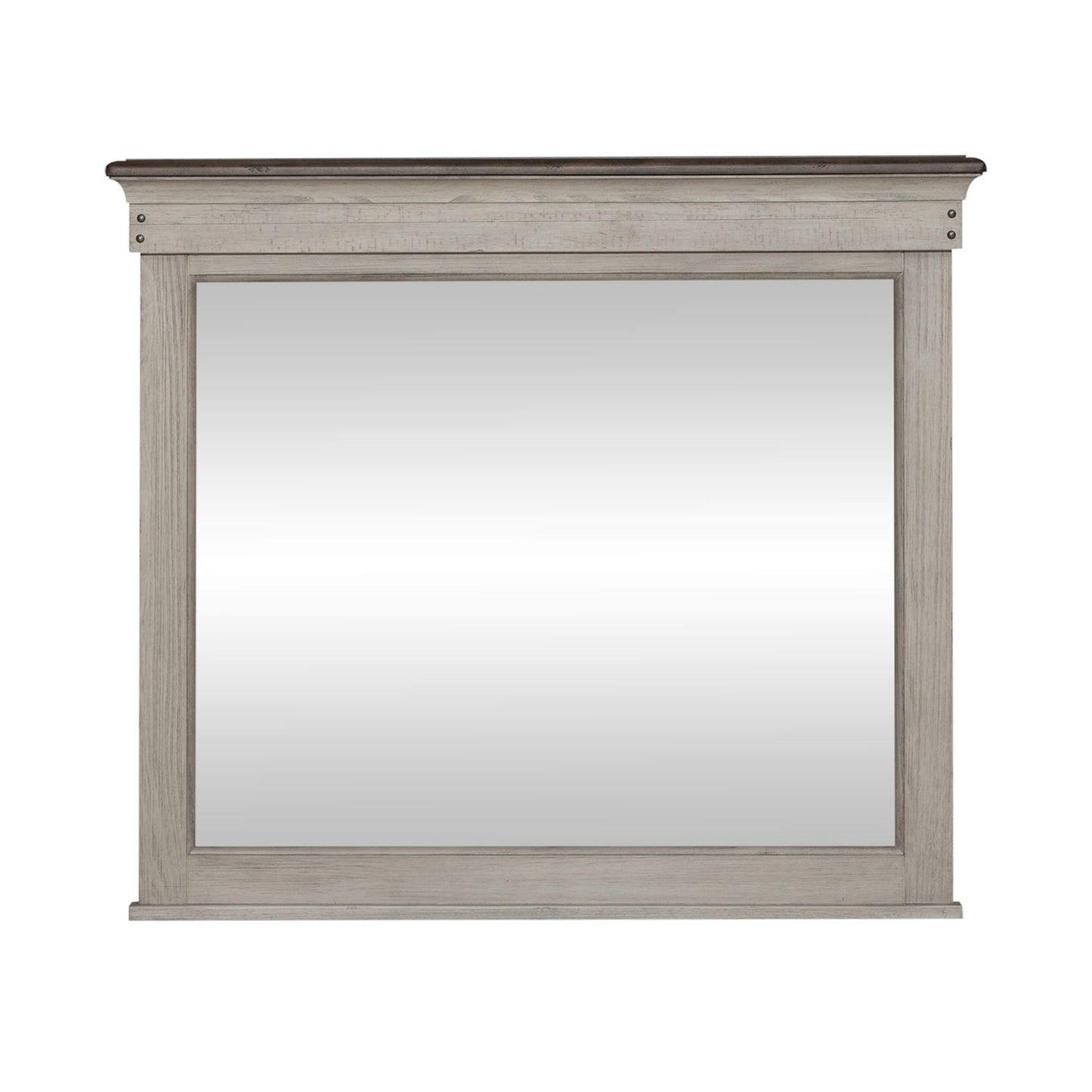 Ivy Hollow - Landscape Mirror - White