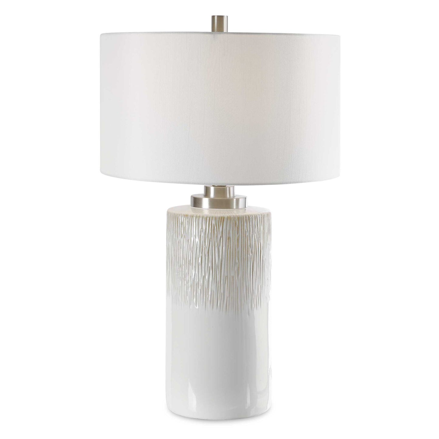Georgios - Cylinder Table Lamp - White