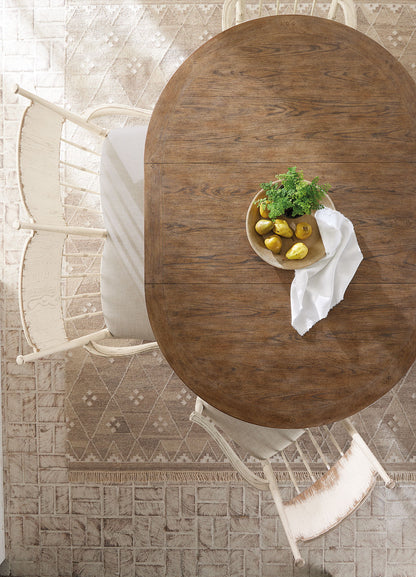 Americana - Round Pedestal Dining Table With One 22" Leaf