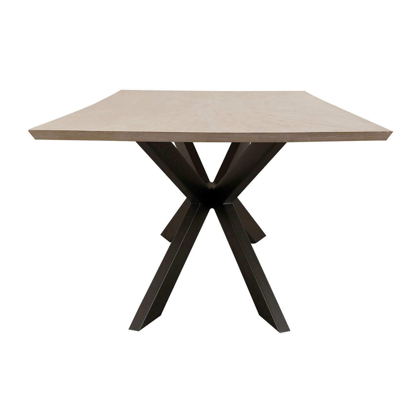 Crossings - Rectangular Dining Table With 4 Upholstered Chairs - Natural & Dark Gray
