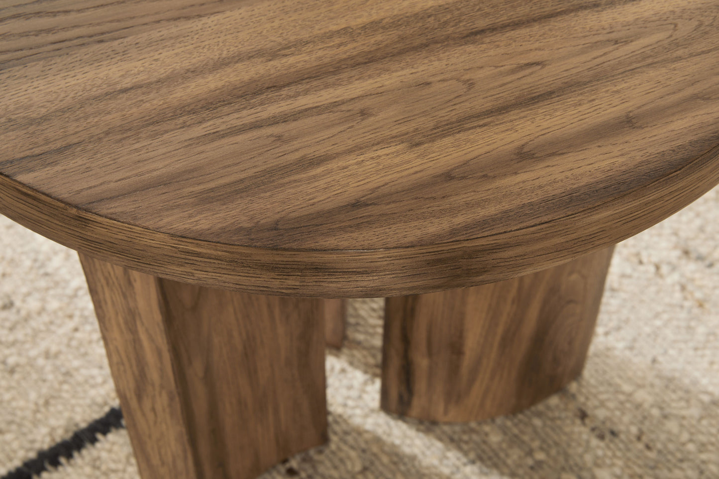 Austanny - Warm Brown - Round End Table