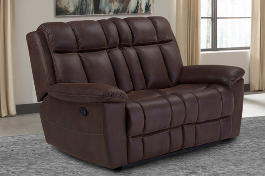 Goliath - Manual Loveseat - Arizona Brown