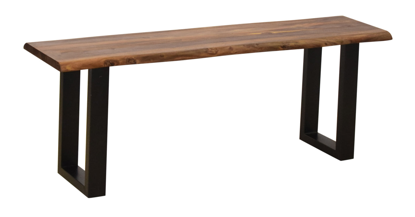 Brownstone III - Counter Height Dining Bench - Nut Brown