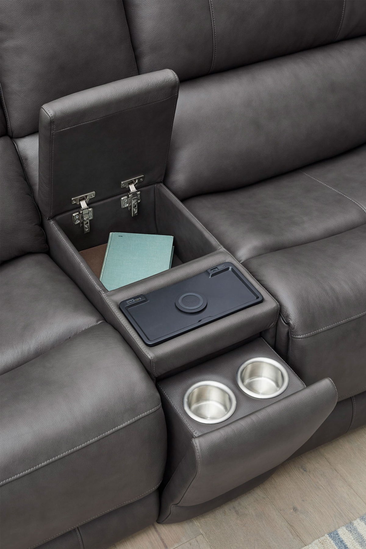 Belmont - Zero Gravity Power Reclining Sectional With Power Adjustable Headrests