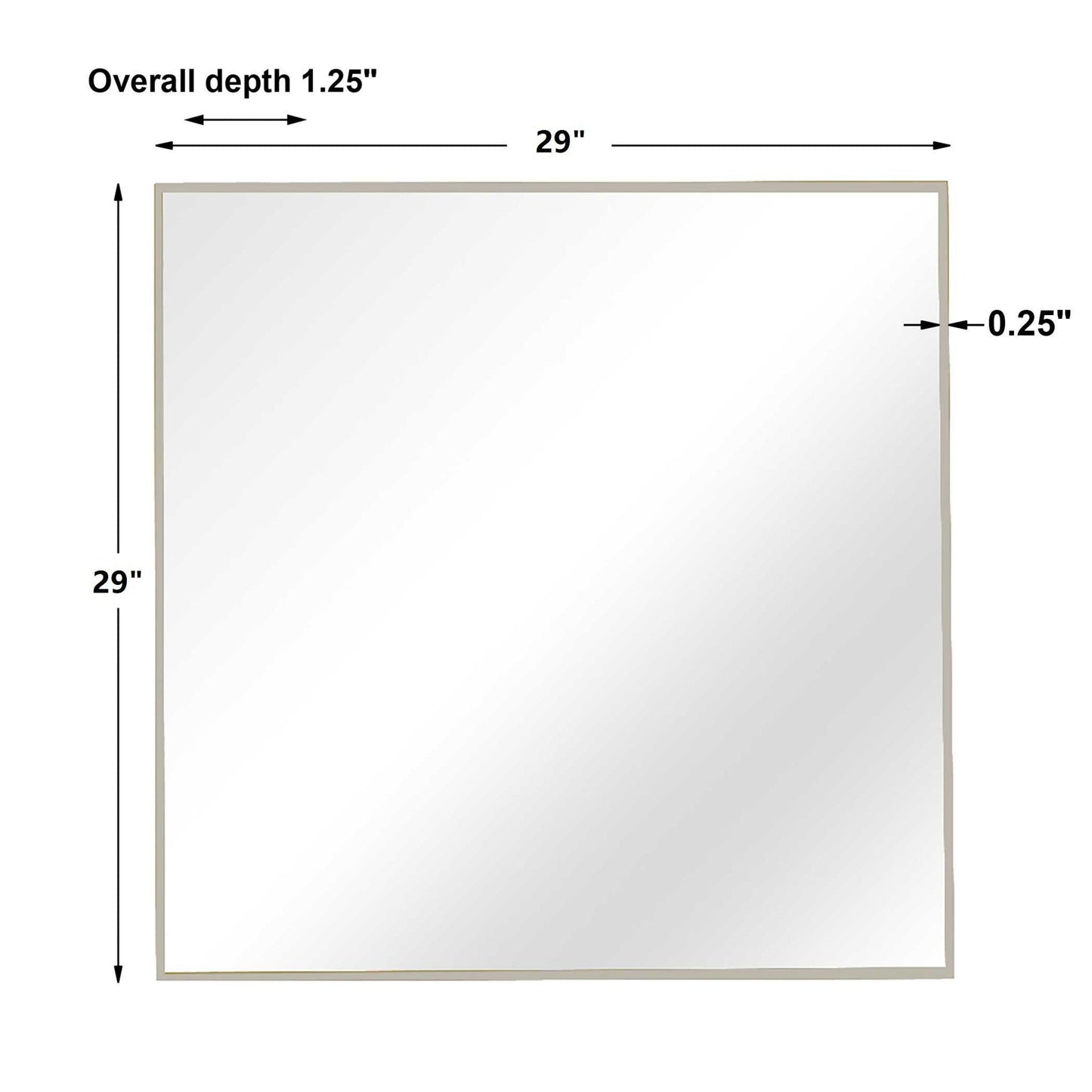 Alexo - Square Mirror - Silver