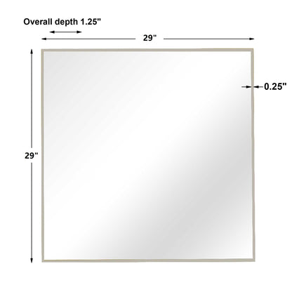 Alexo - Square Mirror - Silver