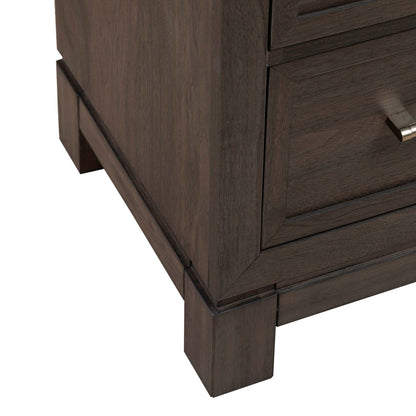 Modern Edge - 2 Door 6 Drawer Dresser - Brown