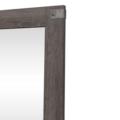 Lakeside Haven - Landscape Mirror - Dark Brown