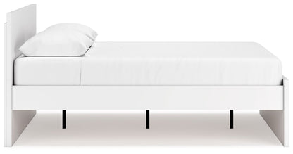 Onita - White - Queen Panel Platform Bed