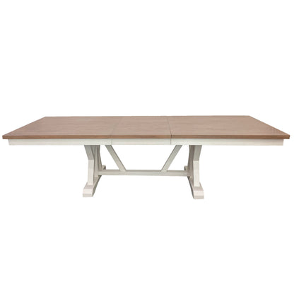 Americana Modern Dining - Trestle Extendable Dining Table - Cotton