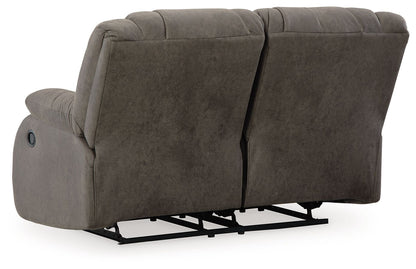 First Base - Gunmetal - Reclining Loveseat