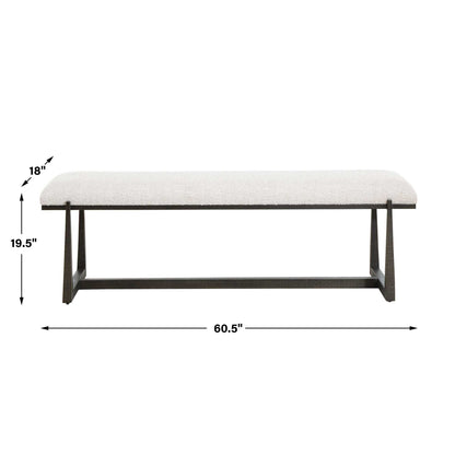 Midas - Long Bench - Black / White