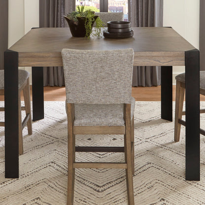 Cedar Fork - 54" Dining Square Counter Height Table - Smoked Arabica