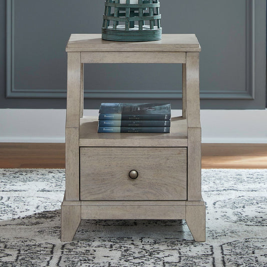 New Haven - Chairside Table - Sanctuary White