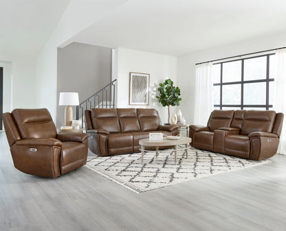 Jameson - Power Reclining Zero Gravity Sofa - Hickory