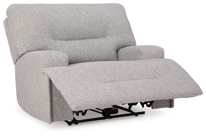 Acklen Place - Pewter - 4 Pc. - 3-Piece Power Reclining Sectional Sofa With Raf Chaise, Wide Seat Power Recliner