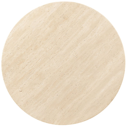 Driftwood - Round Side Table - Beige / Gray
