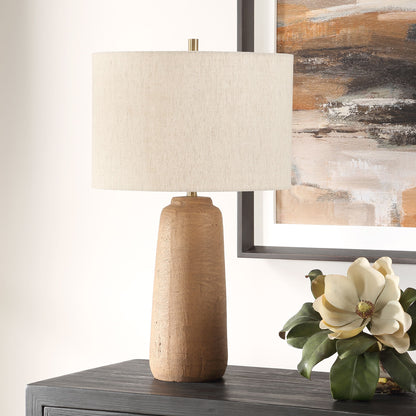 Ayda - Terracotta Table Lamp - Light Brown