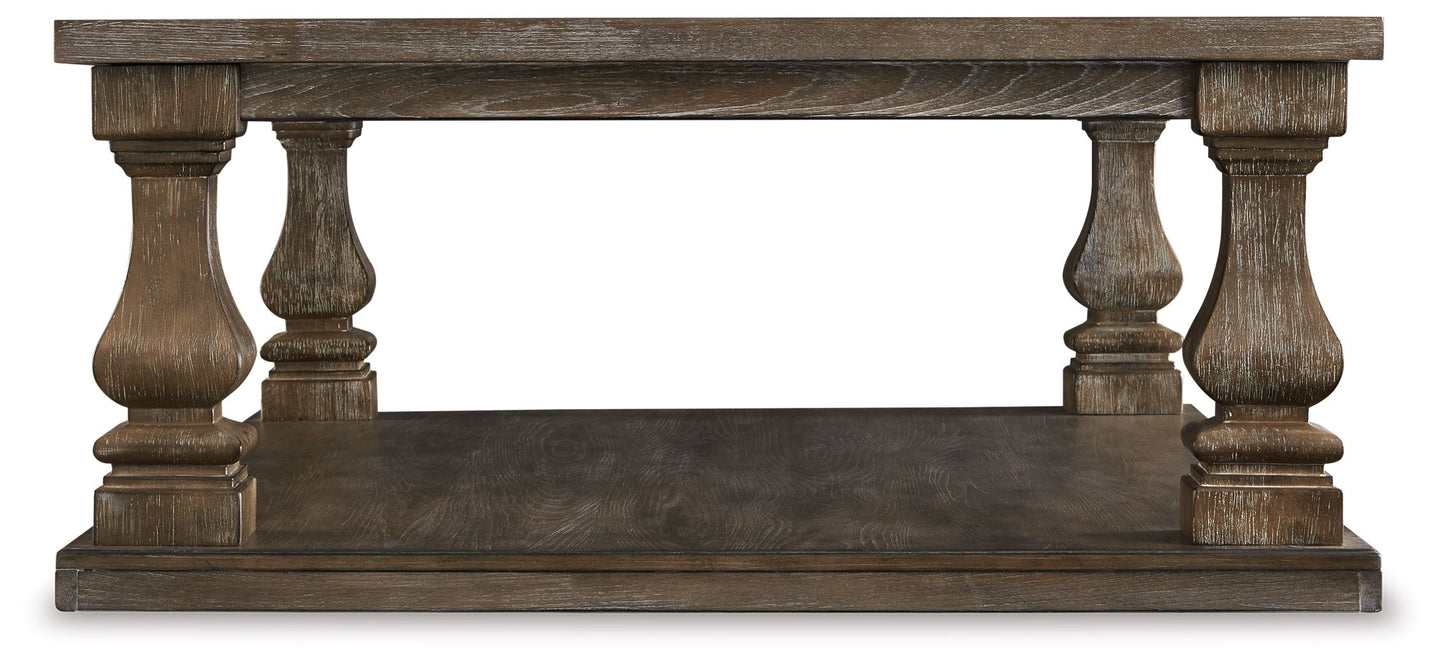 Johnelle - Gray - Rectangular Cocktail Table