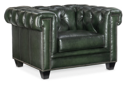 Charleston - Tufted Chair - Dark Green