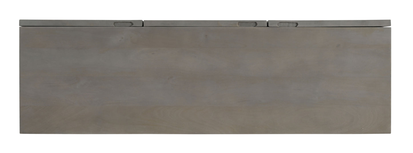 Telesto - Three Door Credenza - Gray