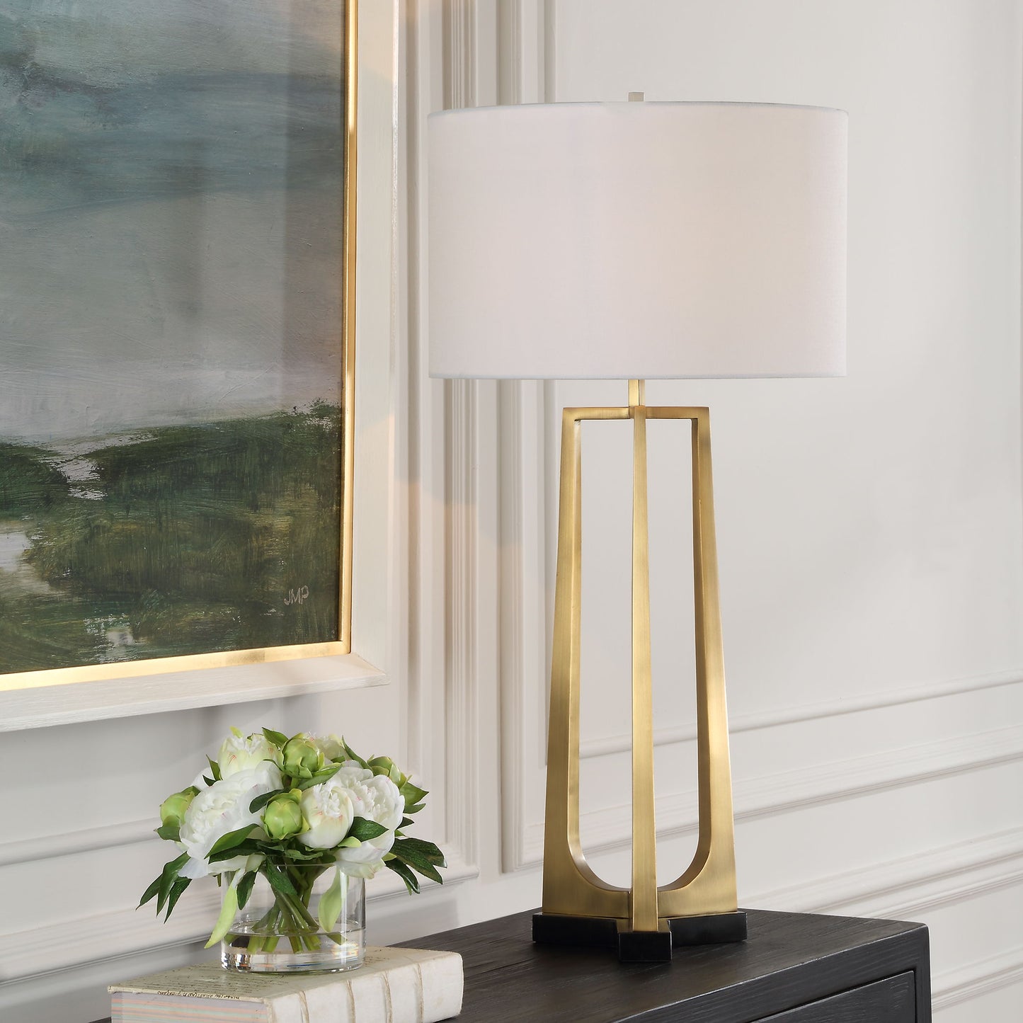 Crossroads - Brass Table Lamp