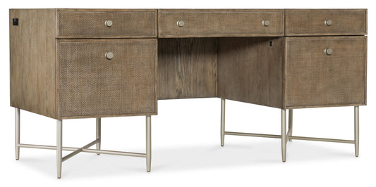 Sonnet - Sonnet Executive Desk - Dark Gray