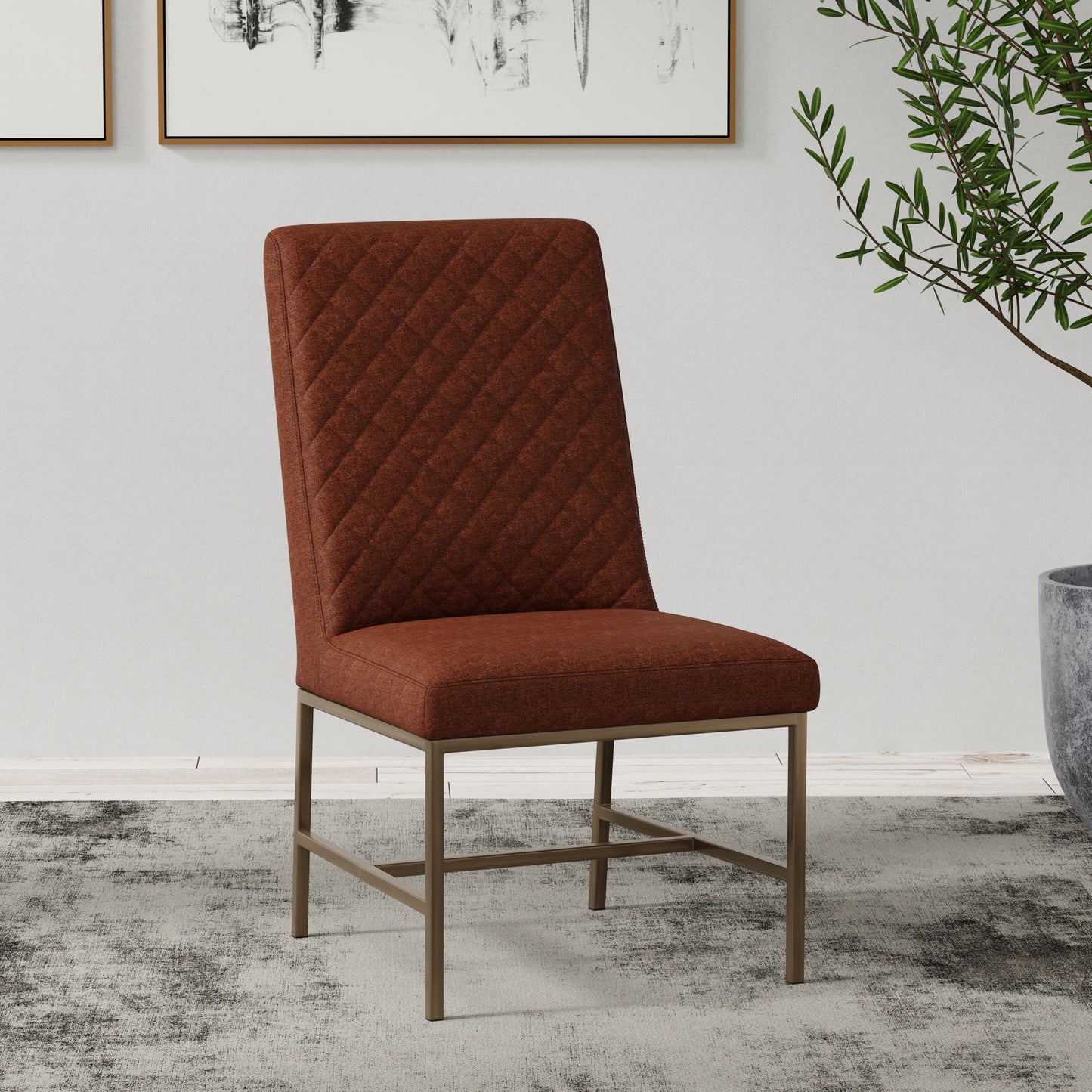 Crossings - Rectangular Dining Table With 6 Upholstered Chairs