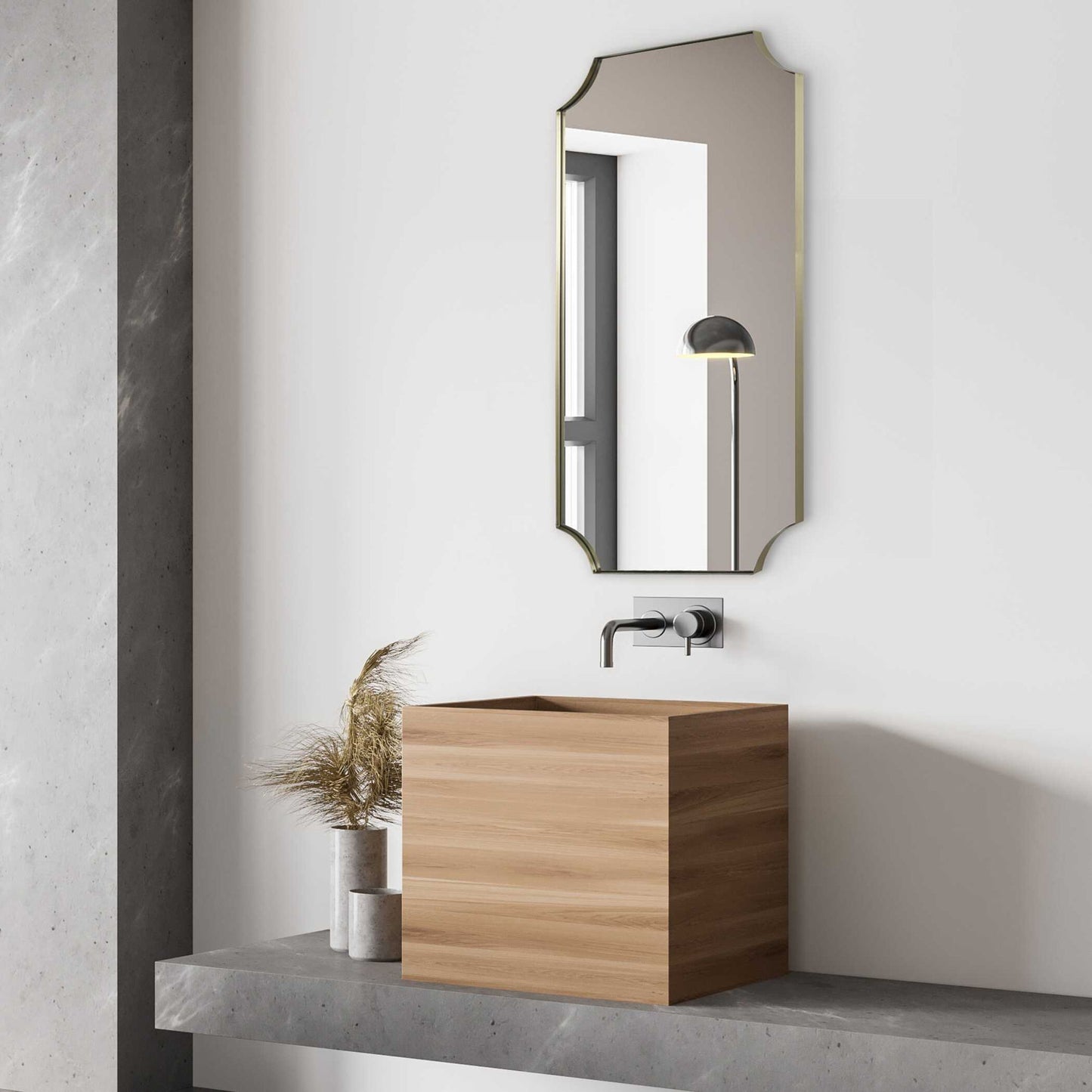 Lennox - Scalloped Corner Mirror