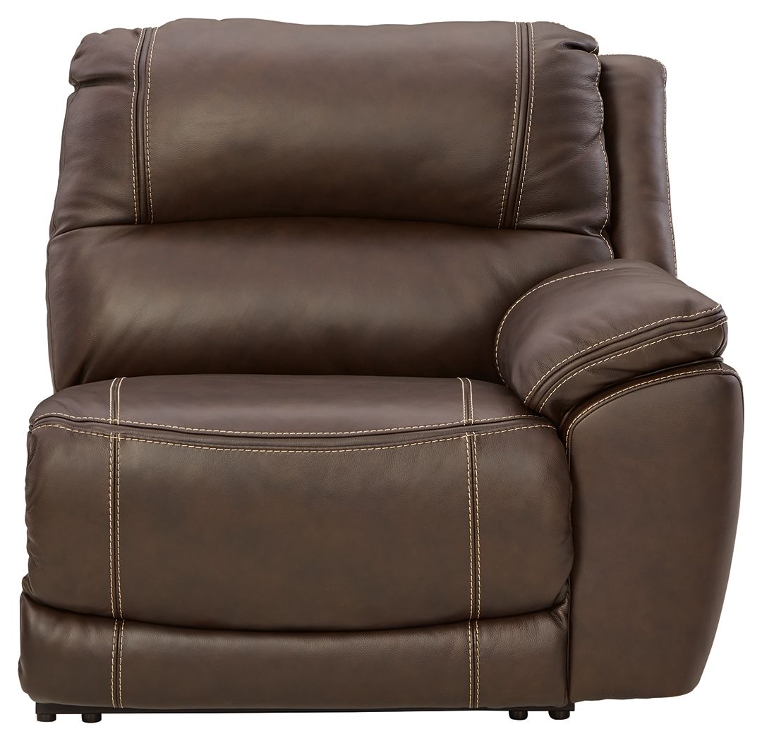 Dunleith - 9-Piece Power Reclining Sectional - Chocolate