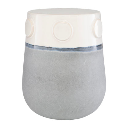 Mulvane - Ceramic Garden Stool - Gray