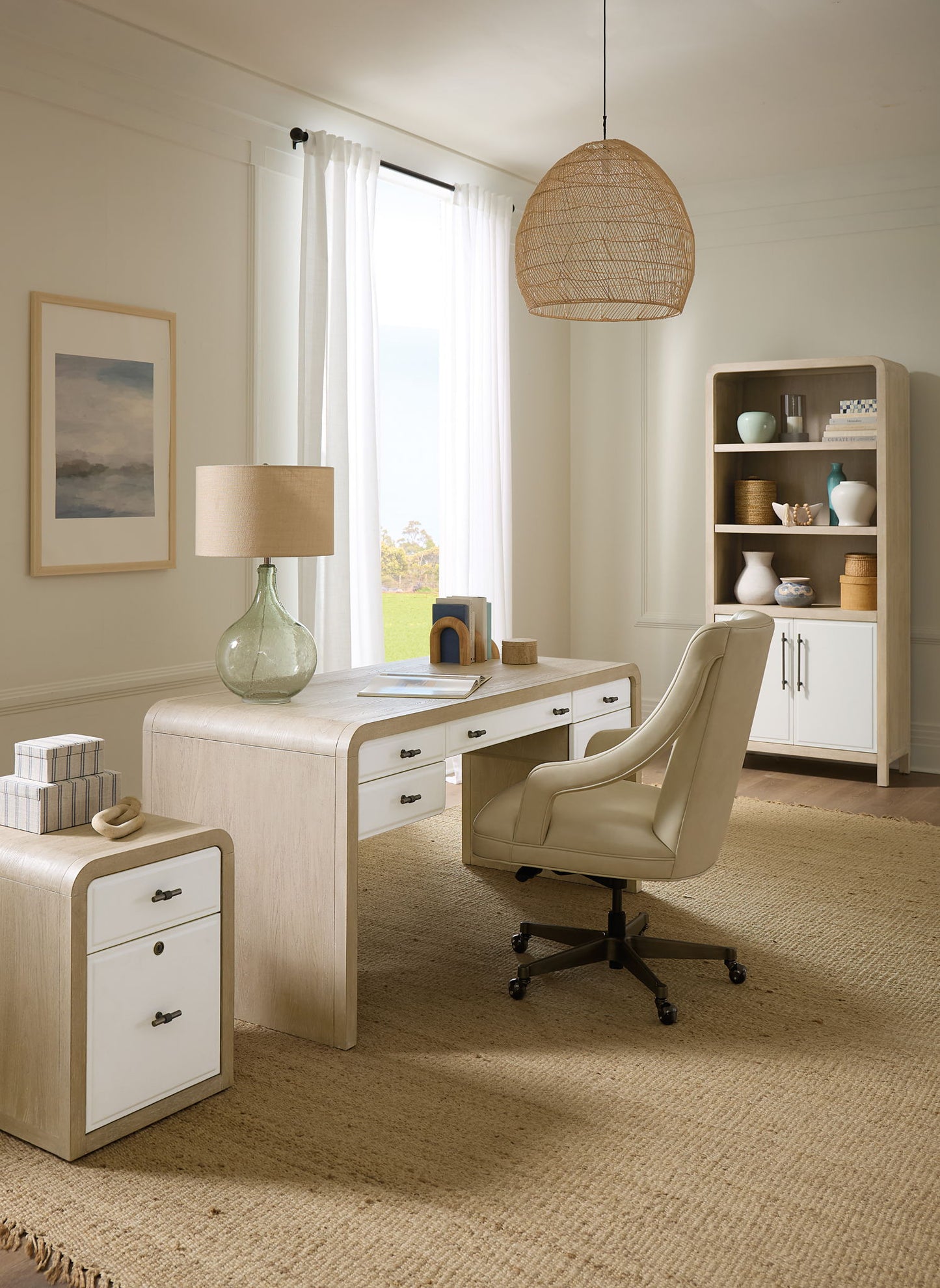 Brixton - Writing Desk - Light Brown