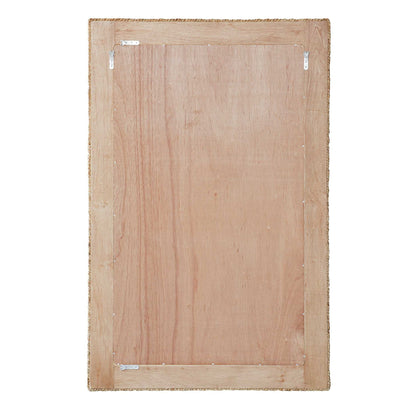 Twisted Seagrass - Large Mirror - Woodtone