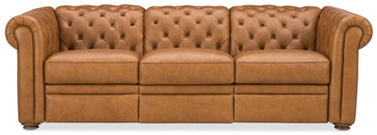 MS - Glover Power Reclining Sofa With Power Headrest - Brown