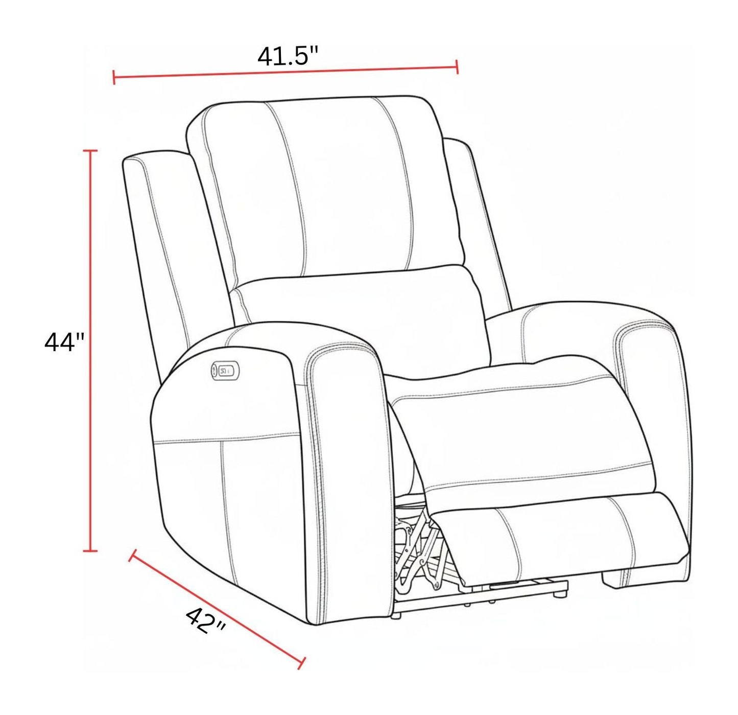 Belmont - Zero Gravity Power Recliner P3