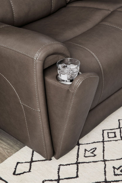 Hancock - Zero Gravity Power Reclining Console Loveseat P3