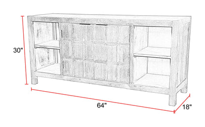Laguna - 64" Console - Bleached Natural