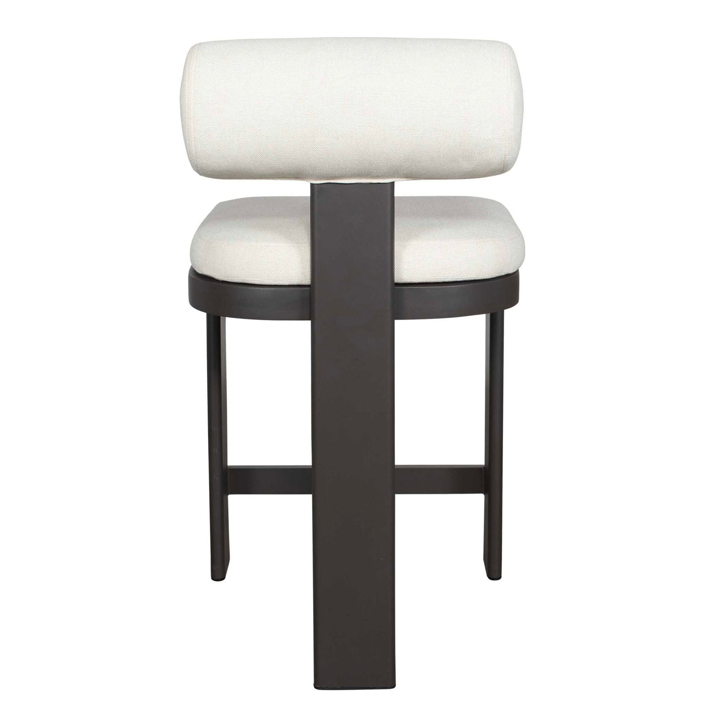 Bolster Back - Outdoor Counter Stool - White