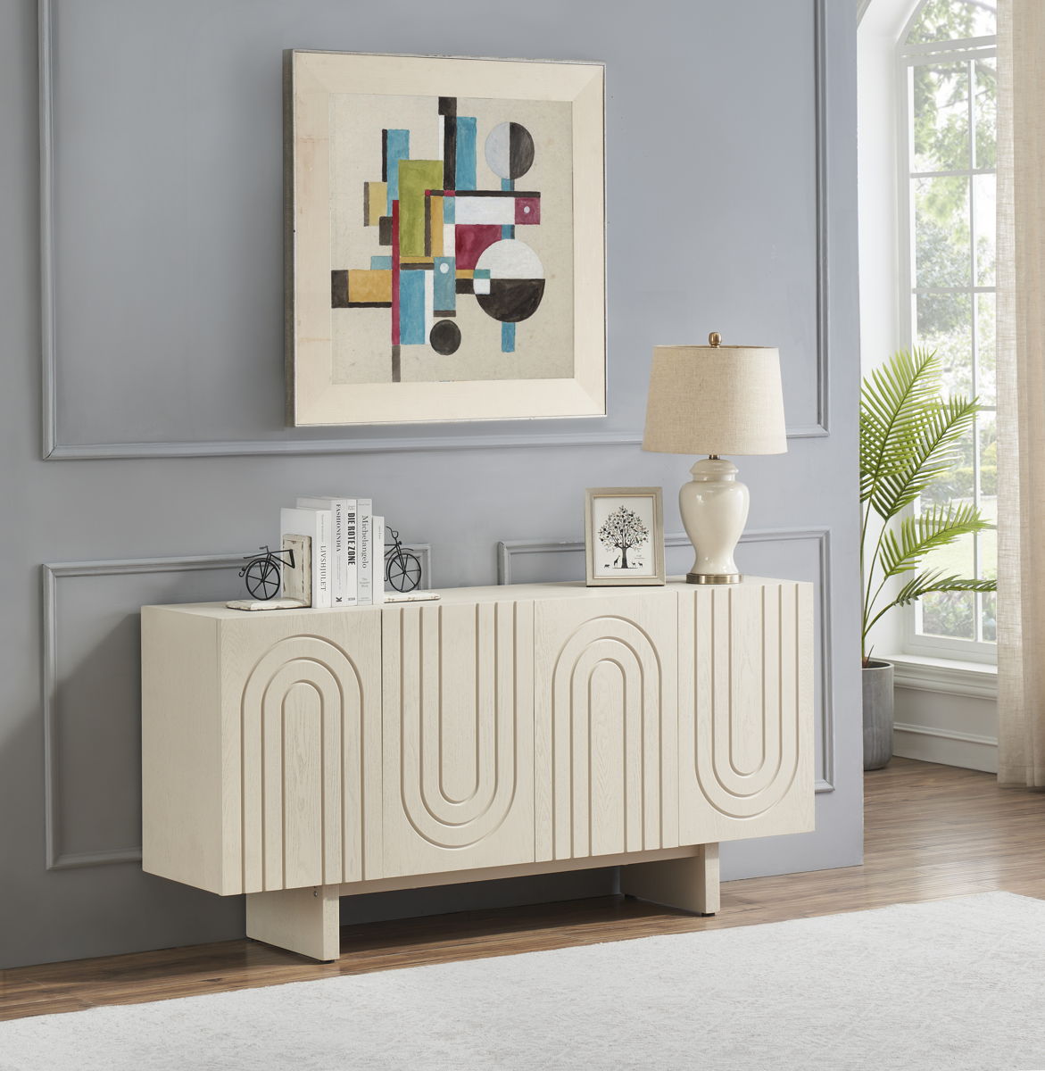 Windham - Four Door Credenza - Cream