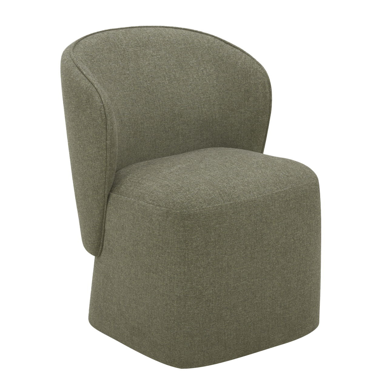 Crossings - Downtown Round Dining Table With 4 Upholstered Chairs - Amber & Gray