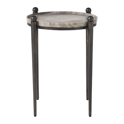 Nahunta - Accent Table - Dark Bronze / Gray