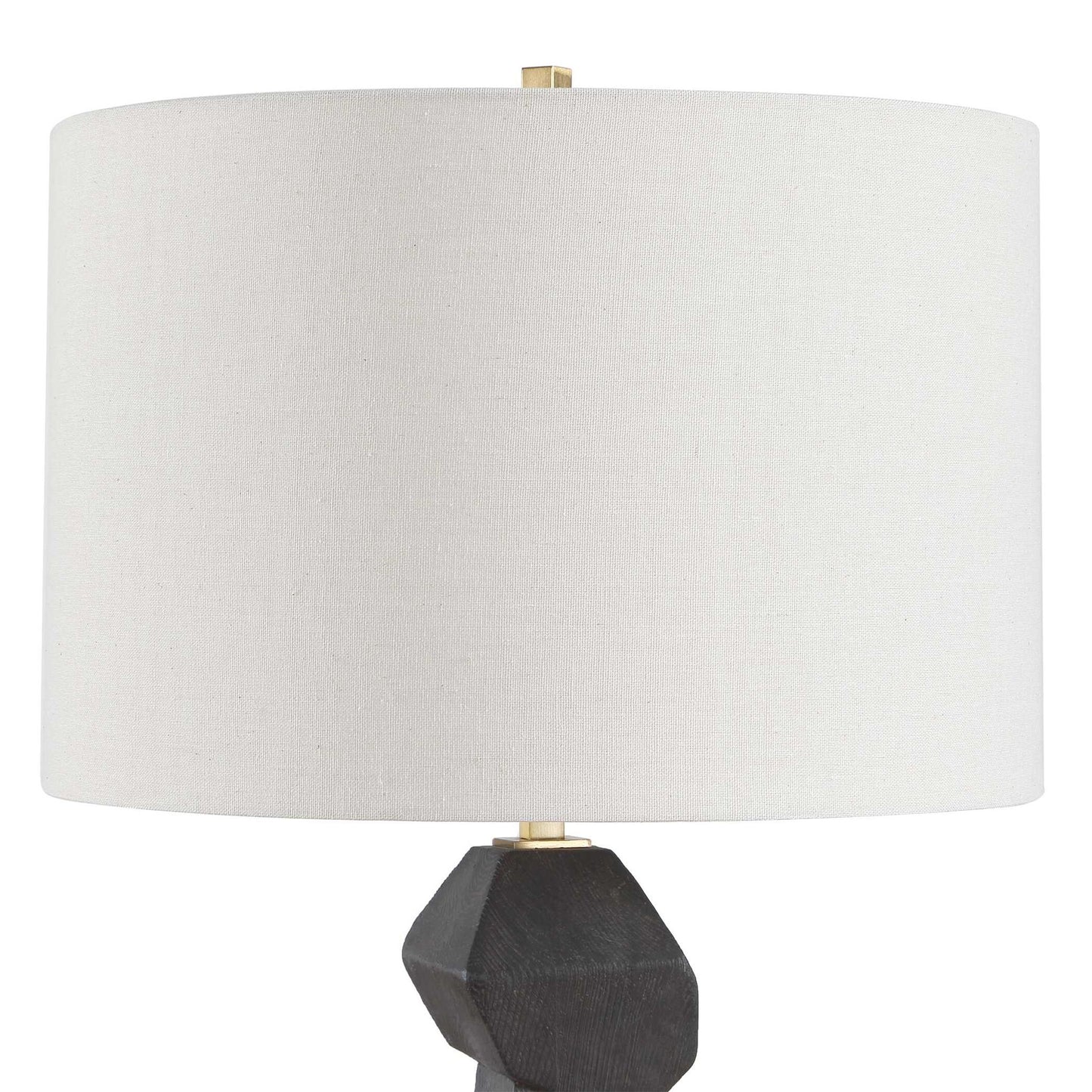 Demelo - Stacked Wood Table Lamp - Black