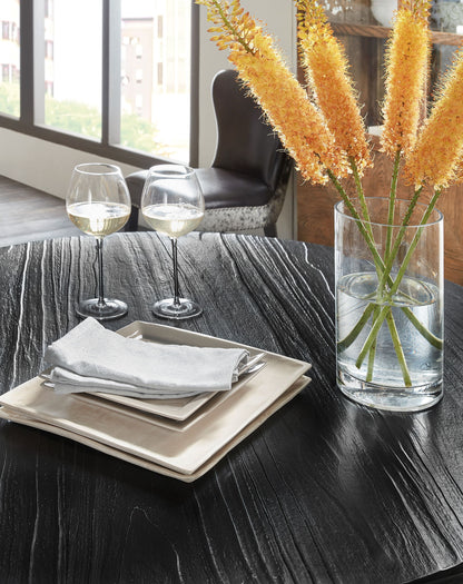 Chapman - Shou Sugi Ban Petite Round Dining Table