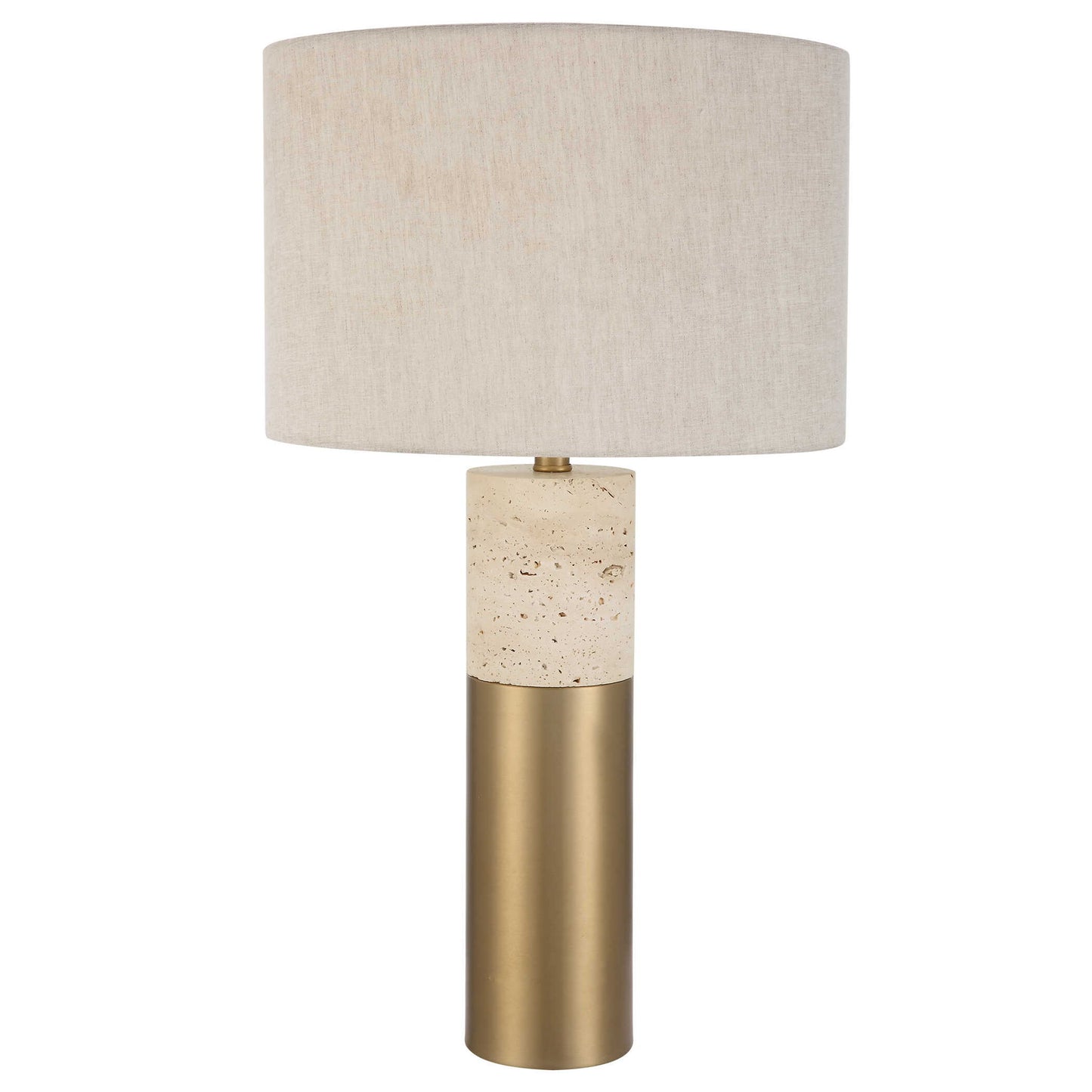 Gravitas - Elegant Brass & Stone Lamp