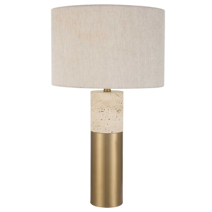 Gravitas - Elegant Brass & Stone Lamp