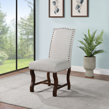 Hamilton - Accent Dining Chair (Set of 2) - Brown / Oatmeal